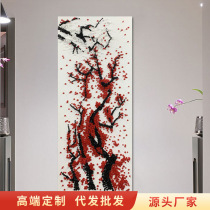  Modern physical painting button decoration painting Designer hanging painting round entrance painting hotel model room