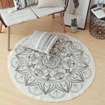 Round Carpet Bedroom Computer Chair Ground Mat Swivel Chair Ground Mat Large Round Tea Table Mat Home Woven Rug Basket Mat