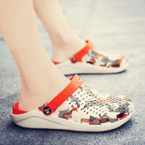 Slipper mens trend Korean version summer outdoor wear sandals mens sandals 2021 new personality hole shoes men