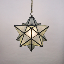 Five-pointed star creative personality chandelier modern simple entrance corridor aisle bedroom balcony dining room lamp living room