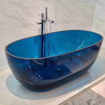 Germany YGE high-end color bathtub transparent resin bathtub Villa Hotel mansion independent bathtub adult tub