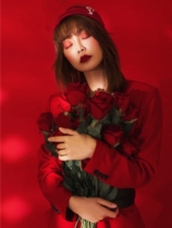 Wedding photography props simulation flower Rose Red Rose White Brigade photo props single red rose