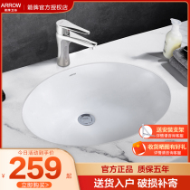 Wrigley Oval lower basin wash basin recessed balcony Basin pool ceramic washbasin AE4012