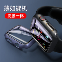 apple Watch iwatch Protective case tempered film Integrated set applewatch6 se 5 4 3 2 1 full screen cover protective film apple hard film shell film full