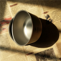 SheathKEITH Pure Titanium Cutlery Ti5322 Double Layer Titanium Bowl 550ML Titanium Bowl Camping Cutlery Portable Light Weight Health
