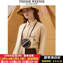 Teenie Weenie Sleeve Sleeve Shirt Retro Harbor Town Woman Fall New TTYA213801T