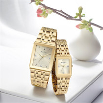 Bulova Watch Bulova Rectangular diamond-set British watch temperament Steel band couple watch 96P187