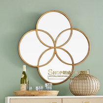 Nordic living room meal side mirror background wall Creative Art round porch wall mirror wall decoration mirror custom