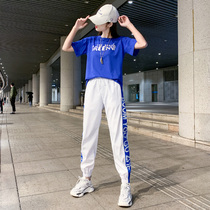 Street dance hip hop suit female Spring Summer Dance Dance sports dance clothes handsome overalls