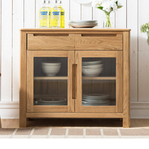 Ushu furniture pure solid wood sideboard oak cupboard cabinet solid wood side cabinet Hall Hall Hall Hall Hall North North Europe simple simple
