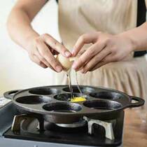Egg dumpling artifact seven-hole pot baby breakfast pot egg rice burger mold stall home household egg dumpling special pot
