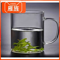 Home Drinking Water Cup Cool Water Cup Office Tea Cup Large Capacity Male And Female High Temperature Resistant Thickened Glass Cup with lid No lid