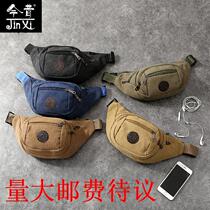 New outdoor sports washed canvas pockets Leisure phones Large capacity portable Tactical diagonal satchel customizable
