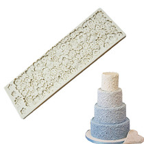 New product turning sugar cake silicone mold large flower pattern dry Pace decoration Mousse chocolate baking clay