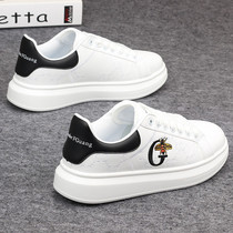 XIT Tide Cards Mens Shoes 2022 New Mckun Embroidery Small White Shoes Inside Heightening Thick Bottom Casual 100 Hitchhiking Shoes