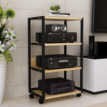 2021 speaker vase rack simple table shelf caster chassis power amplifier cabinet sound Cabinet simple bedroom storage