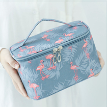 Flower cosmetic bag ins Wind Super fire portable simple large capacity storage box bag box girl heart wash small