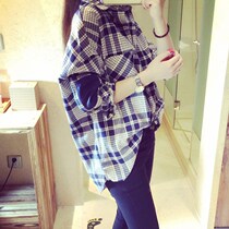 Plaid Shirt Women Spring and Autumn 2021 New Korean Loose Size Slim Joker Student Shirt Casual Top Tide