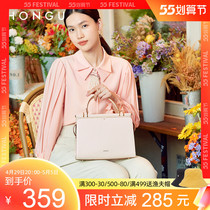 Red Valley Womens Bag 2021 New Temperament Bull Leather Hand Carry Bag Genuine Leather Large Capacity Single Shoulder Bag Tide Women Handbag 3858