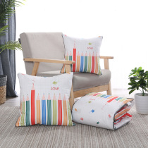 Pillow quilt Dual-use summer office nap blanket Car pillow folding air conditioning quilt Two-in-one pillow quilt