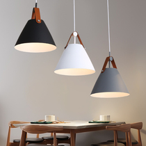Nordic restaurant chandelier three led modern simple dining room bar creative personality dining table makaron style lamp