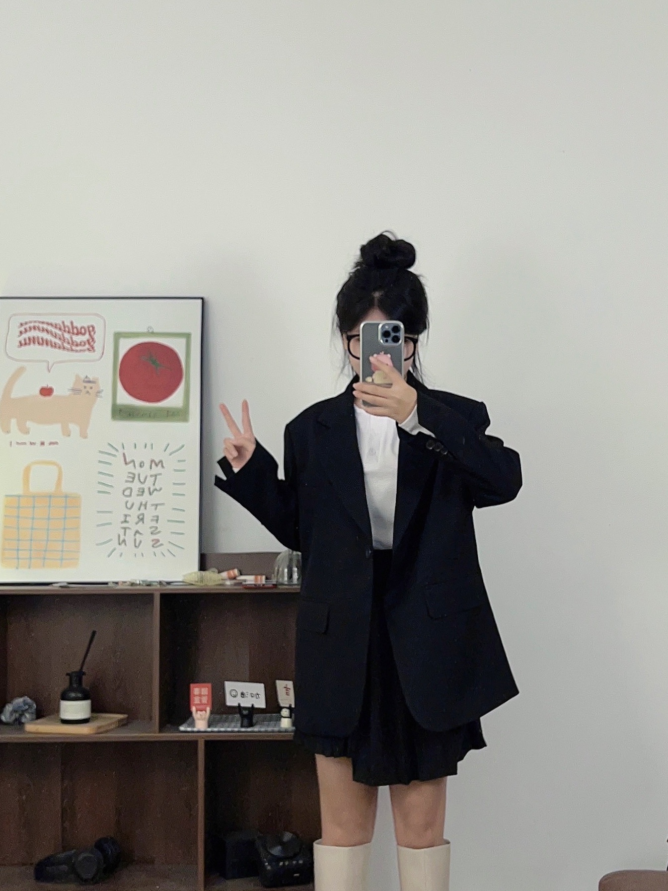 biiya比雅独立工作室 不过膝长筒靴高筒骑士女靴
