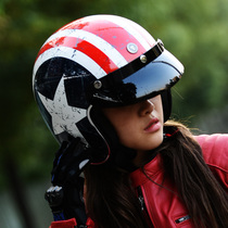 American TORC helmet T50 Harley retro Prince motorcycle cruising helmet mens and womens spring and autumn motorcycle half helmet