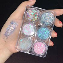 Sparkling eye makeup sequined eye drill glitter flash powder flash diamond patch glue-free tear mole patch eye eye corner paste makeup star