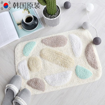 South Korea imported toilet floor mat mat door mat rectangular absorbent cotton simple hand wash machine wash