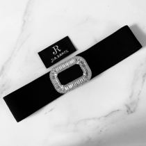 JIA DANCE Latin DANCE diamond buckle belt Latin DANCE accessories square diamond buckle belt hand-sewn