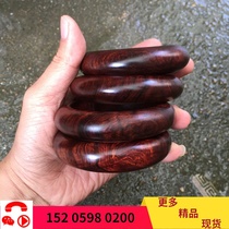 Haihuang purple oil pear bracelet Hainan yellow rosewood old material tiger leather bracelet high-grade business gift