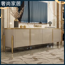 Light luxury TV cabinet high living room furniture can be customized marble rock board modern simple coffee table TV cabinet combination