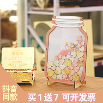 Flamingo INS Wind creative sign-in frame board custom signature book wedding ceremony banquet table blessing wishing bottle customization