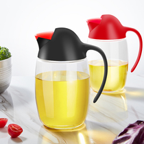 Glass oil pot Automatic opening and closing Gravity clamshell Leak-proof non-hanging oil Kitchen seasoning bottle Sauce vinegar household oil bottle