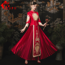 Xiuhe clothing 2021 New Bride wedding Chinese wedding dress out of the cabinet clothing toast Chinese style wedding dress Xiuhe