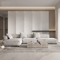 Real Leather Sofa Tofu Block Designer Living-room New Home Sofa Composition Small Household Type Net Red