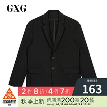 GXG mens autumn new fashion trend slim black blazer mens single west GY101551E