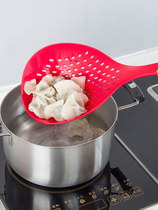 Japan imported high temperature resistant household kitchen colander large filter spoon fishing noodles spoon fishing dumpling vermicelli fan fishing spoon