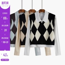 Spot Money Magazin Waistcoat Woman Short stack wearing a new design Sensation Small Crowdshirt Vest Long Sleeve Blouse Jacket