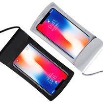 New vacation can tie arm mobile phone waterproof bag diving mobile phone case touch screen swimming rafting hot spring neck 6 5 inch