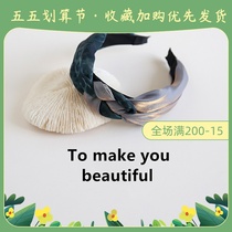 Japan ZD New Broadside Wash Face Hair Stirrup Ensemble Ultra Woman Card Elegant Temperament Out 100 lap female head hoop