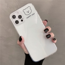 New product transparent Cartoon applicable iPhoe11 phone 12px lovers x xr xs silicone cover 8plus full package 7p