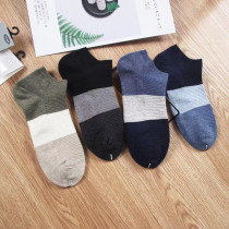 Foreign trade single mens thin comfortable cotton socks sports socks right angle boat Socks casual socks W081
