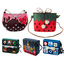 Hand Women Pouch Skewed Cross Zero Wallet Unwoven Fabric Handmade Diy Make Cloth Art Children Material Bag Homemade
