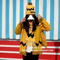 CHA0032 Exclusive Charlie Brown Waves Line Patch Cardigan