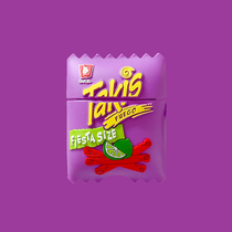 Purple Emulated Potato Chips Apply AirPods Pro Protective Sleeves 1 2 Generations Apple Bluetooth Headphones Silicone Softshell Women