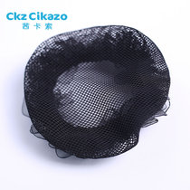 Girls disc hair artifact Childrens girl black grid headdress Dance training practice competition Net pocket disc hair device