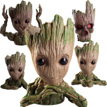 Guardians of the Galaxy 2 tree man groot Groot adorable ornaments doll hand-made model potted pen holder Fleshy flower pot