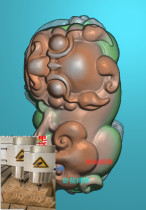 Barking leopard leanwood Sandalwood Grey Map Embossed in antique furniture bmp Finely Carved Plot Wood Sculpture jdp