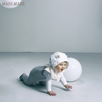 Japanese MARLMARL baby cute 360 degree bib cotton saliva towel eating bib tamayura03